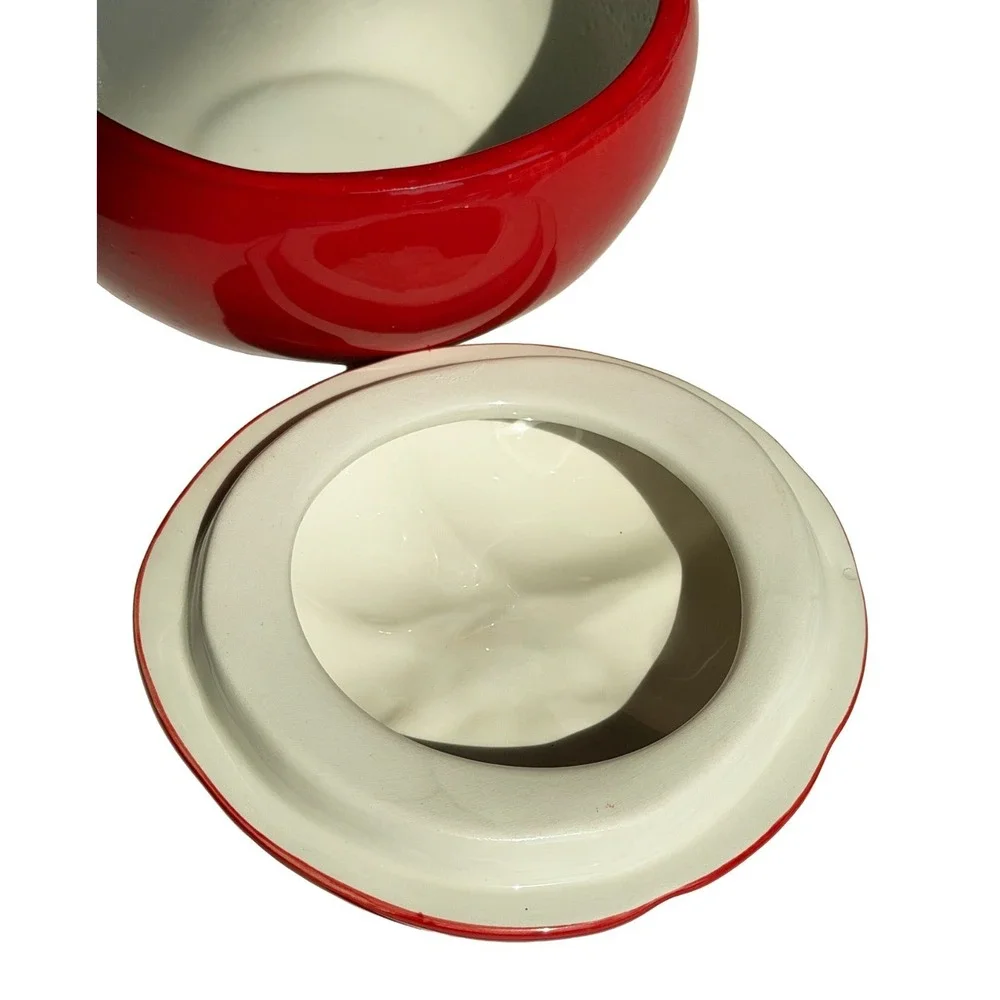 Tomato Sugar Jar & Lid 5.5